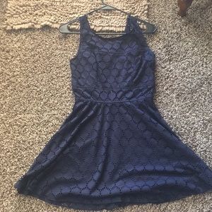 Dress with cutouts
